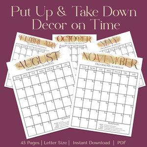 Seasonal Decor Planner (45 Pages)