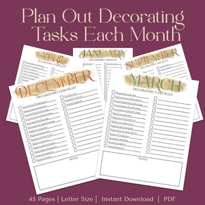 Seasonal Decor Planner (45 Pages)