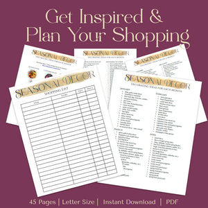 Seasonal Decor Planner (45 Pages)