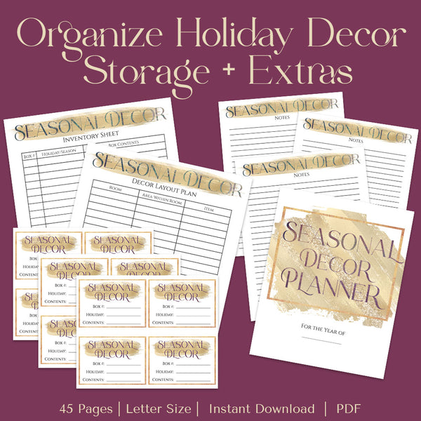 Seasonal Decor Planner (45 Pages)