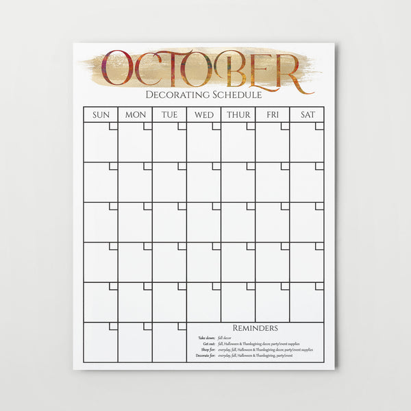 Seasonal Decor Planner (45 Pages)